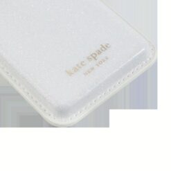 Kate Spade New York รุ่น Magnetic Card Holder - ที่เก็บบัตรติดหลังมือถือ - ลาย White Glitter