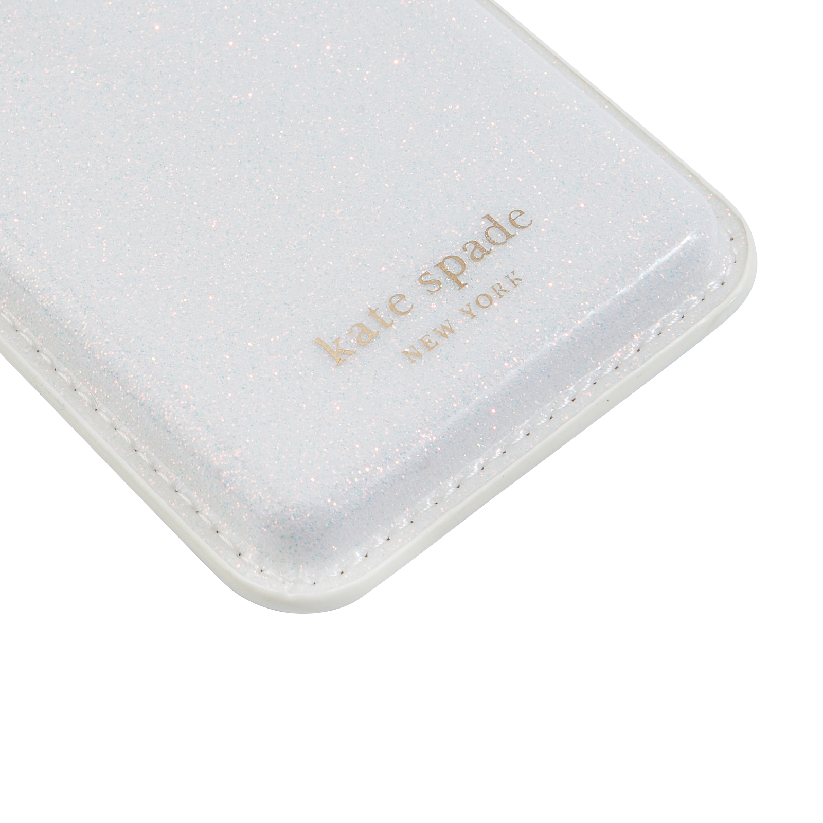 Kate Spade New York รุ่น Magnetic Card Holder - ที่เก็บบัตรติดหลังมือถือ - ลาย White Glitter 2 Kate Spade New York รุ่น Magnetic Card Holder - ที่เก็บบัตรติดหลังมือถือ - ลาย White Glitter