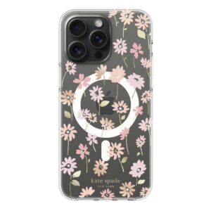 Kate Spade New York รุ่น Protective Hardshell for MagSafe - เคส iPhone 15 Pro Max - ลาย Flower Pot
