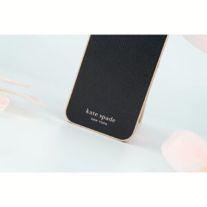 Kate Spade New York รุ่น Wrap - เคส iPhone 15 Pro Max - สี Black/Pale Vellum Bumper