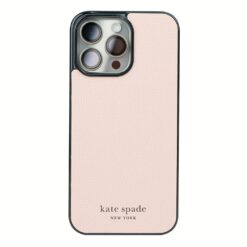 Kate Spade New York รุ่น Wrap - เคส iPhone 15 Pro Max - สี Pale Vellum/Black Bumper