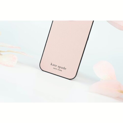 Kate Spade New York รุ่น Wrap - เคส iPhone 15 Pro Max - สี Pale Vellum/Black Bumper - Image 7