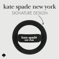 Kate Spade New York รุ่น Magnetic Loop Grip - แหวนติดหลังมือถือ - สี Black