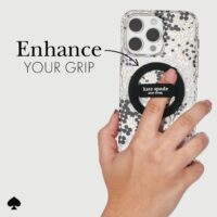 Kate Spade New York รุ่น Magnetic Loop Grip - แหวนติดหลังมือถือ - สี Black