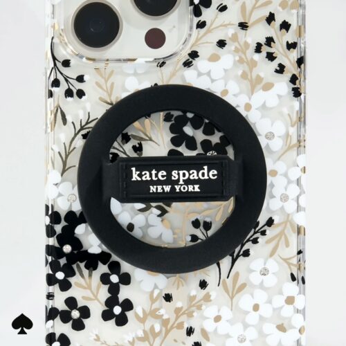 Kate Spade New York รุ่น Magnetic Loop Grip - แหวนติดหลังมือถือ - สี Black - Image 7