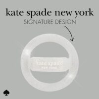 Kate Spade New York รุ่น Magnetic Loop Grip - แหวนติดหลังมือถือ - สี That Sparkle Silver