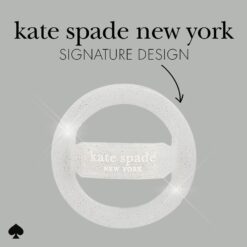 Kate Spade New York รุ่น Magnetic Loop Grip - แหวนติดหลังมือถือ - สี That Sparkle Silver