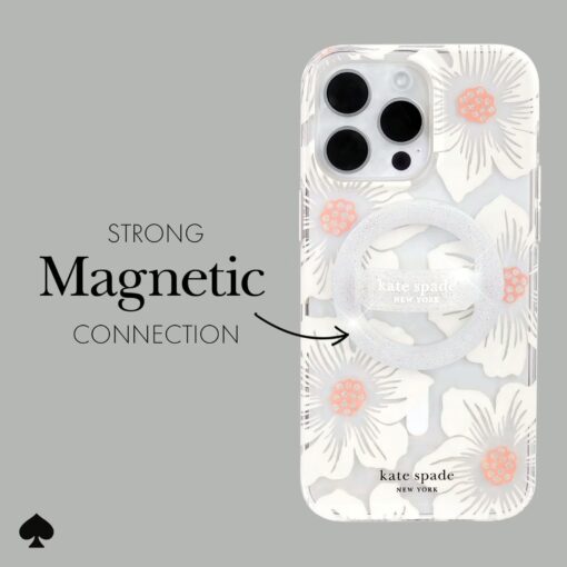 Kate Spade New York รุ่น Magnetic Loop Grip - แหวนติดหลังมือถือ - สี That Sparkle Silver - Image 5