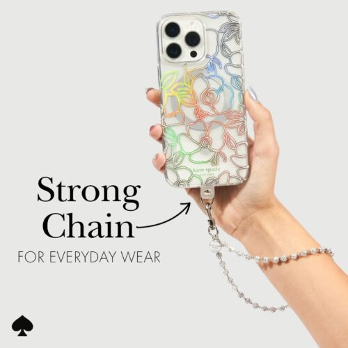 Kate Spade New York รุ่น Phone Charm - สายคล้องข้อมือ - ลาย Razzle Dazzle - Image 10