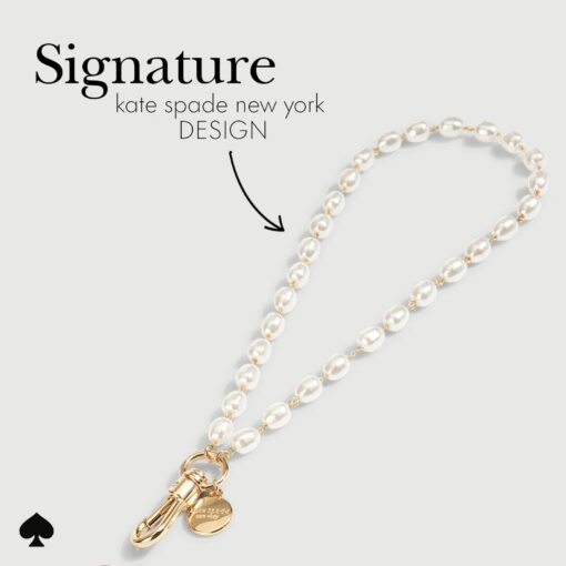 Kate Spade New York รุ่น Phone Charm - สายคล้องข้อมือ - ลาย Sea Pearl - Image 6
