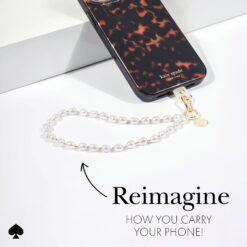 Kate Spade New York รุ่น Phone Charm - สายคล้องข้อมือ - ลาย Sea Pearl