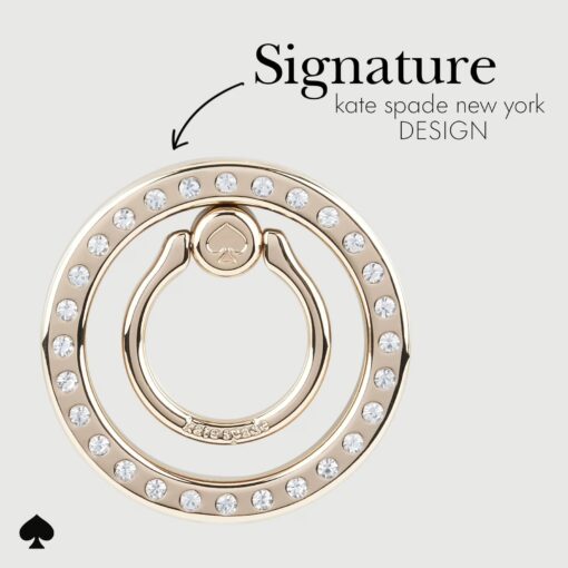 Kate Spade New York รุ่น Magnetic Ring Stand - แหวนติดหลังมือถือ - ลาย Set In Stone - Image 11