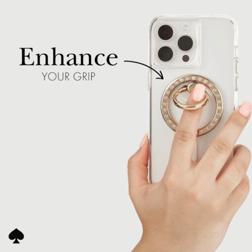 Kate Spade New York รุ่น Magnetic Ring Stand - แหวนติดหลังมือถือ - ลาย Set In Stone - Image 9