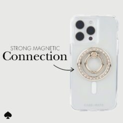 Kate Spade New York รุ่น Magnetic Ring Stand - แหวนติดหลังมือถือ - ลาย Set In Stone
