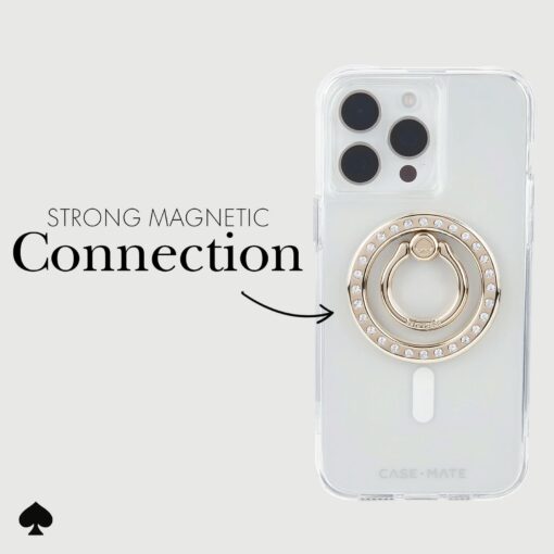 Kate Spade New York รุ่น Magnetic Ring Stand - แหวนติดหลังมือถือ - ลาย Set In Stone - Image 7