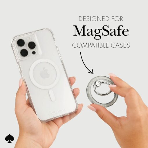 Kate Spade New York รุ่น Magnetic Ring Stand - แหวนติดหลังมือถือ - ลาย That Sparkle - Image 5