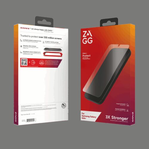 Zagg รุ่น Glass Plus - ฟิล์มกระจก Galaxy S24 Plus - สี Clear - Image 2