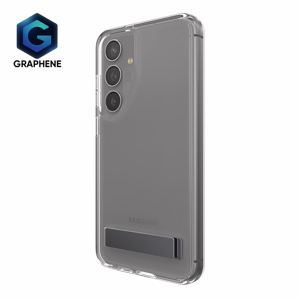 Zagg รุ่น Crystal Palace Kickstand - เคส Galaxy S24 Plus - สี Clear