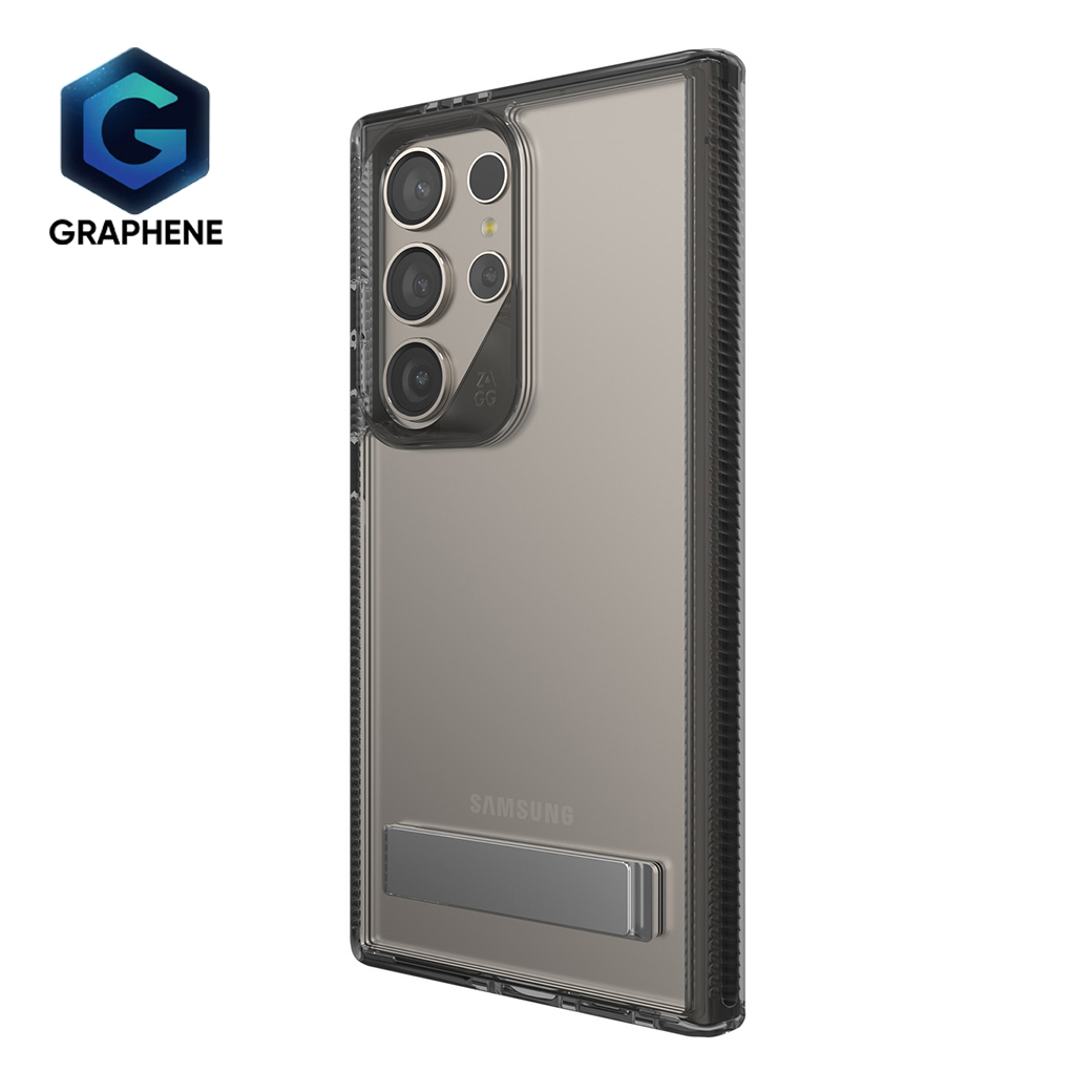 Zagg รุ่น Santa Cruz Kickstand - เคส Galaxy S24 Ultra - สี Black