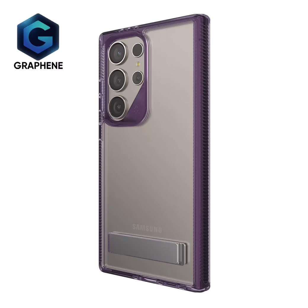 Zagg รุ่น Santa Cruz Kickstand - เคส Galaxy S24 Ultra - สี Grape