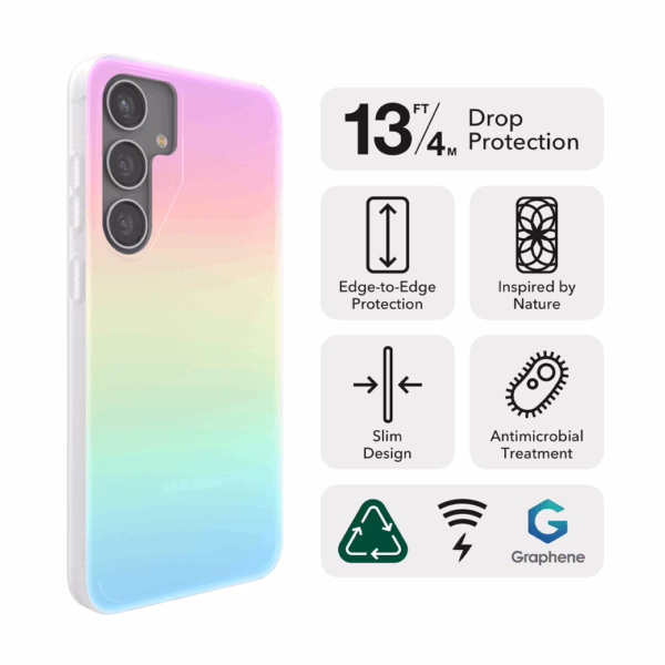 Zagg รุ่น Milan - เคส Galaxy S24 Plus - สี Iridescent