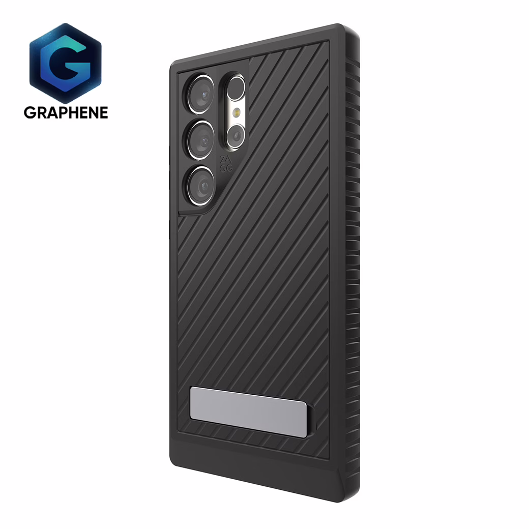 Zagg รุ่น Everest Kickstand - เคส Galaxy S24 Ultra - สี Black