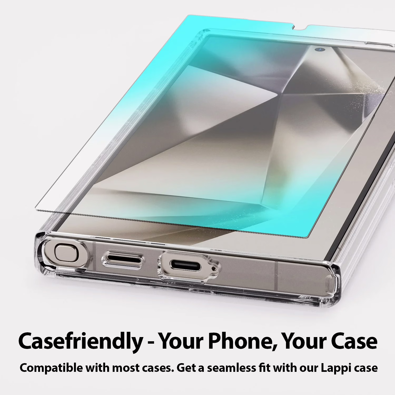 Whitestone Dome Glass - ฟิล์มกระจกนิรภัย Galaxy S24 Ultra - อุปกรณ์การติดแบบครบชุด (ฟิล์ม 2 แผ่น)