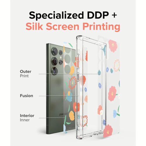 Ringke รุ่น Fusion Design - เคส Galaxy S23 Ultra - ลาย Dry Flowers - Image 6