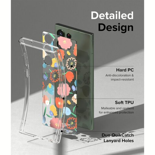 Ringke รุ่น Fusion Design - เคส Galaxy S23 Ultra - ลาย Floral - Image 9