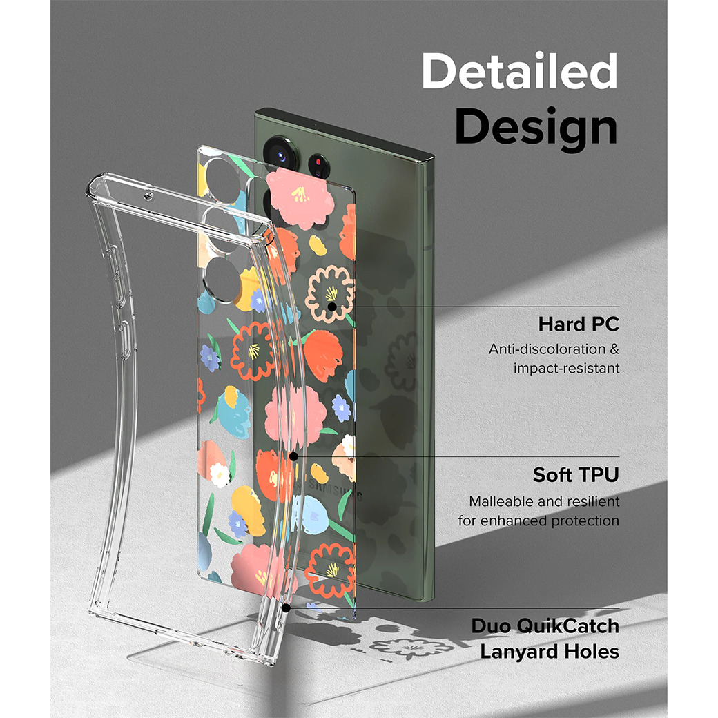 Ringke รุ่น Fusion Design - เคส Galaxy S23 Ultra - ลาย Floral