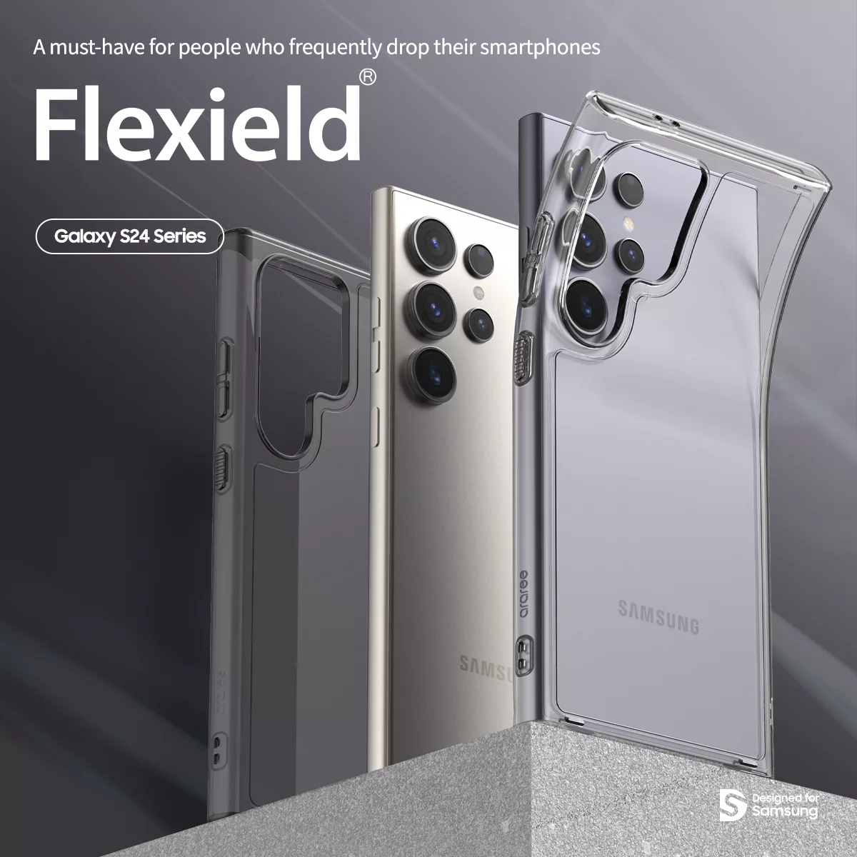 Araree รุ่น Flexield - เคส Galaxy S24 - สี Clear