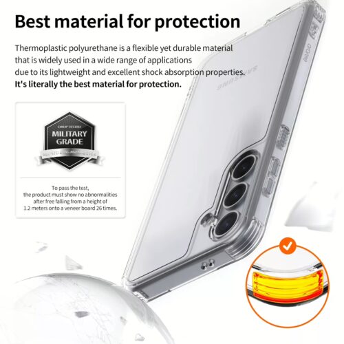 Araree รุ่น Flexield - เคส Galaxy S24 Plus - สี Clear - Image 6