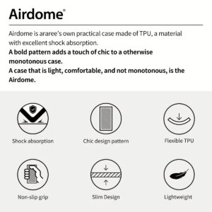 Araree รุ่น Airdome - เคส Galaxy S24 Ultra - สี Black