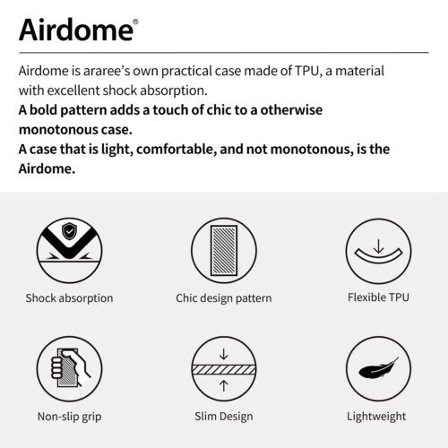 Araree รุ่น Airdome - เคส Galaxy S24 Ultra - สี Black - Image 4