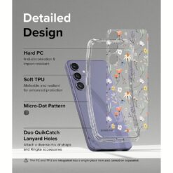 Ringke รุ่น Fusion Design - เคส Galaxy S24 Plus - สี Dry Flowers