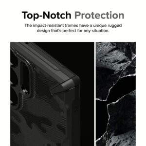 Ringke รุ่น Fusion X - เคส Galaxy S24 Ultra - สี Camo Black