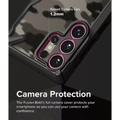 Ringke รุ่น Fusion X - เคส Galaxy S24 Ultra - สี Camo Black