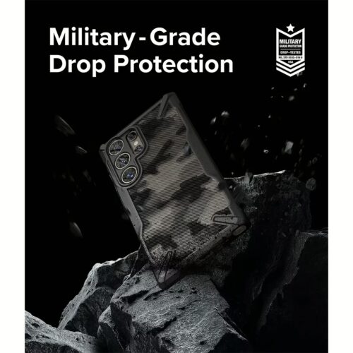Ringke รุ่น Fusion X - เคส Galaxy S24 Ultra - สี Camo Black - Image 6