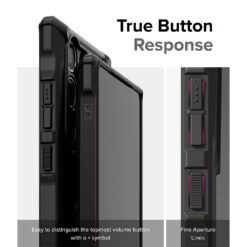 Ringke รุ่น Fusion X - เคส Galaxy S24 Ultra - สี Camo Black