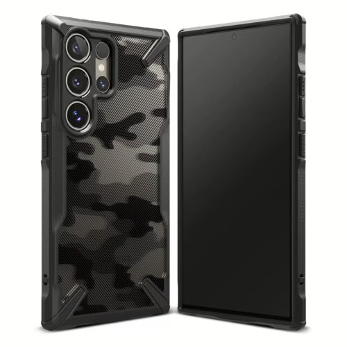 Ringke รุ่น Fusion X - เคส Galaxy S24 Ultra - สี Camo Black