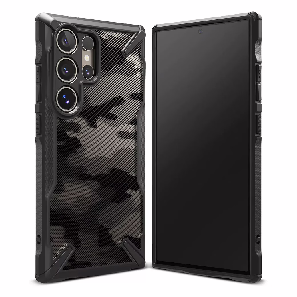 Ringke รุ่น Fusion X - เคส Galaxy S24 Ultra - สี Camo Black