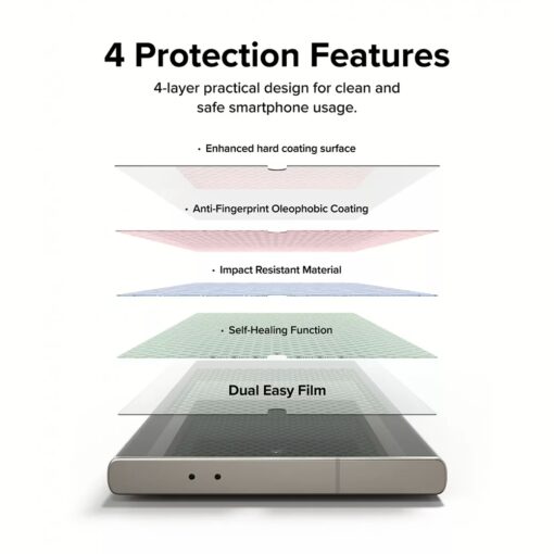 Ringke รุ่น Dual Easy Film - ฟิล์ม Galaxy S24 Ultra (ฟิล์ม2แผ่น) - Image 6