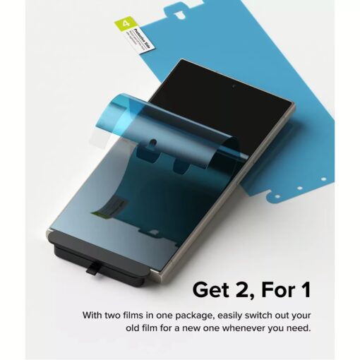 Ringke รุ่น Dual Easy Film - ฟิล์ม Galaxy S24 Ultra (ฟิล์ม2แผ่น) - Image 8