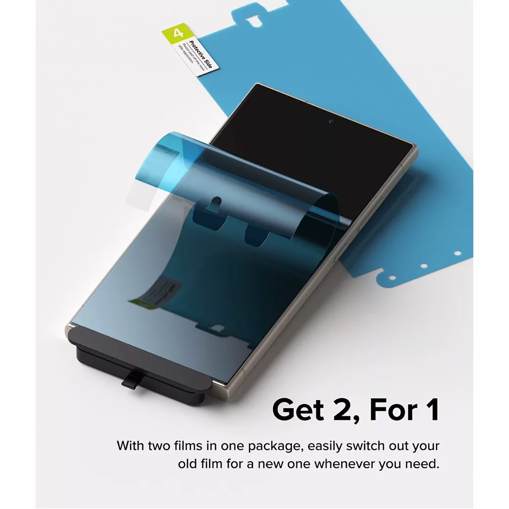 Ringke รุ่น Dual Easy Film - ฟิล์ม Galaxy S24 Ultra (ฟิล์ม2แผ่น)