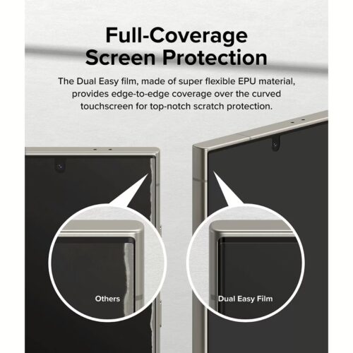 Ringke รุ่น Dual Easy Film - ฟิล์ม Galaxy S24 Ultra (ฟิล์ม2แผ่น) - Image 9
