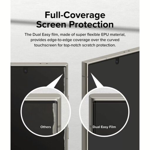 Ringke รุ่น Dual Easy Film - ฟิล์ม Galaxy S24 Ultra (ฟิล์ม2แผ่น) - Image 9