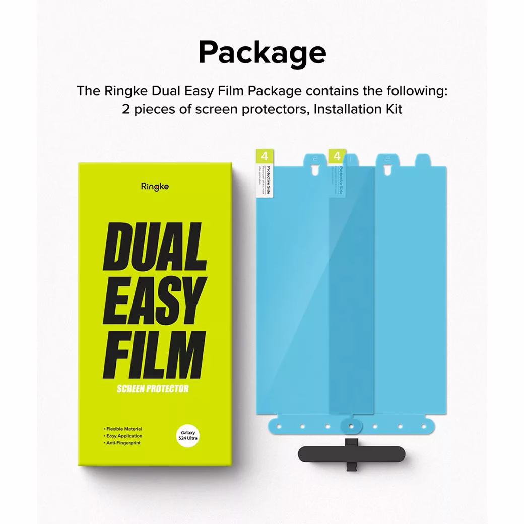 Ringke รุ่น Dual Easy Film - ฟิล์ม Galaxy S24 Ultra (ฟิล์ม2แผ่น)