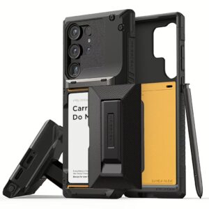 VRS รุ่น Damda Glide Hybrid - เคส Galaxy S24 Ultra - สี Black Groove