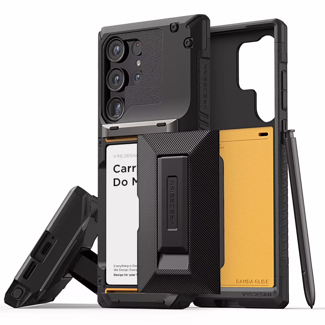 VRS รุ่น Damda Glide Hybrid - เคส Galaxy S24 Ultra - สี Black Groove