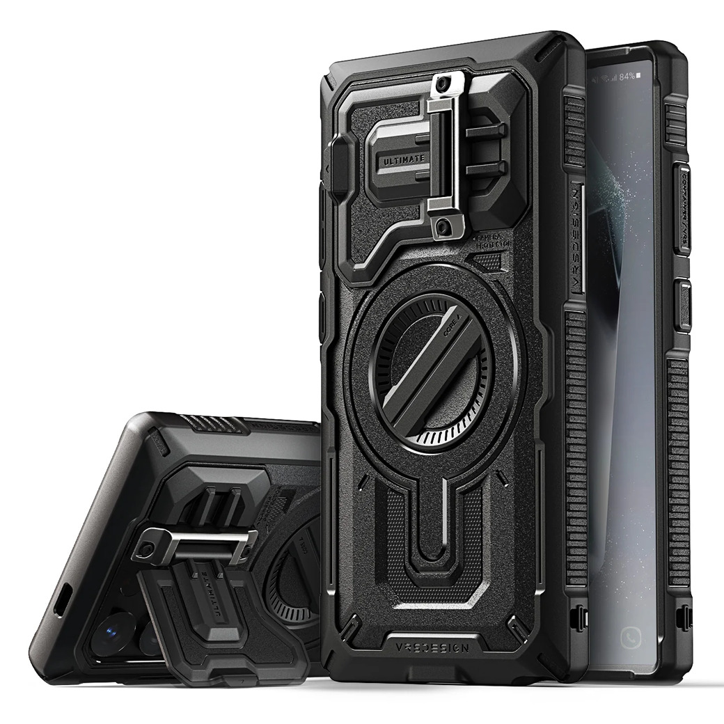 VRS รุ่น Magsafe Terraguard Ultimate - เคส Galaxy S24 Ultra - สี Black